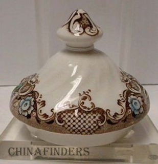 Johnson Brothers China Heritage Hall Pattern Coffee Pot Lid Only Crazed