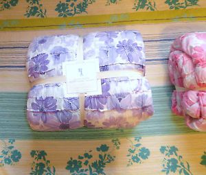 Brand New Pottery Barn Kids Lillian Floral Quilted Bedding Twin Purple