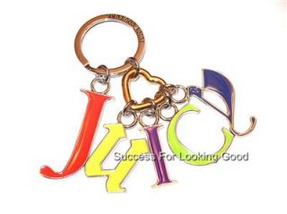 Juicy Couture Multi Charm Letter Key Purse Keychain
