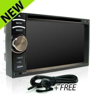 6 2" Car GPS Navigation CD DVD Player Head Unit Double 2Din in Dash Radio Stereo
