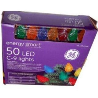 GE Energysmart 50 LED C 9 Holiday String Lights Indoor Outdoor Use