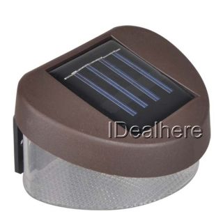 Garden Outdoor Solar Powered Pathway Shed Wall LED Landscape Fence Light Lamp