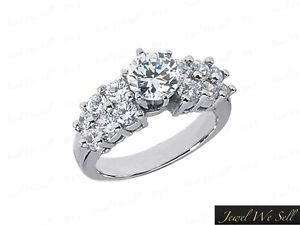 Real Diamond Engagement Ring White Gold