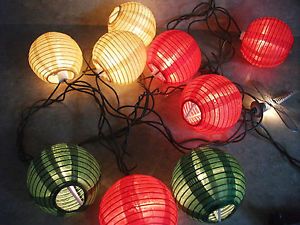 Lantern String Lights Electric Indoor Outdoor RV Patio Party Garden Lights