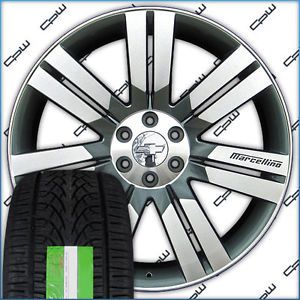 24" inch Wheels Rims Tires Package for Chevrolet Tahoe Suburban Silverado New