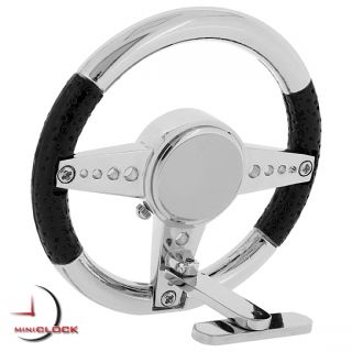 Miniature Clock Mini Racing Sport Steering Wheel