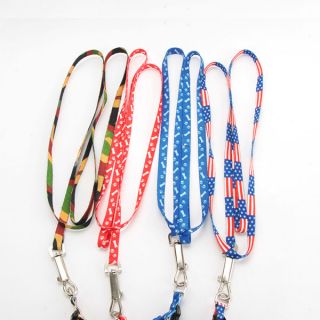 Adjustable Print Rope Small Pet Dog Cat Rope Lead Leash Harness Chest Strap 1cm