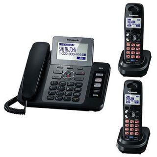 Panasonic KX TG9472B 2 Line Cordless Phone Kit with Additional 4 Handsets