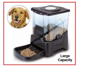 Large Automatic Dog Cat Pet Feeder Programmable Portion Control w LCD Display