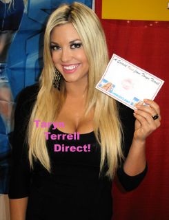 TNA Taryn Terrell Direct Hot New Kiss Card 1 Signed 2U Impact Playboy WWE