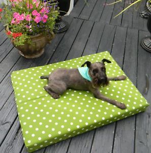 Indoor Outdoor Pet Dog Bed Cushion Polka Dot 4 Colors