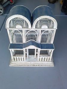 Vintage Style Wood Bird Cage Unique House Shaped Birdcage All Wood Cage Amazing