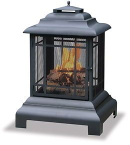 Uniflame Outdoor Patio Wood Burn Fire Pit Fireplace New