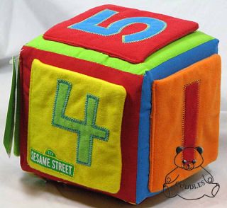 Numbers Colors Shapes Activity Cube Sesame Street St Gund Plush Toy Counting MD