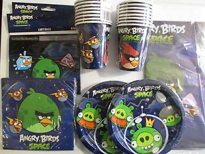 Angry Birds Space Birthday Party Supplies Set Pack Kit 16 w Loot Bags