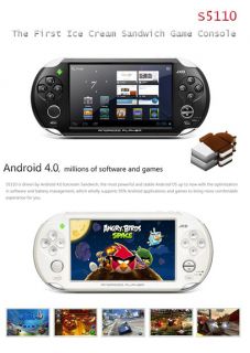 JXD S5110 5" Android 4 0 4GB Gaming Console Tablet PC HDMI WiFi Support Nintendo