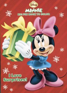 Disney Minnie Mouse I Love Surprises Christmas Coloring Activity Book Children