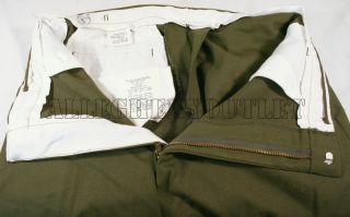 USGI Military Army M51 M 1951 Wool Field Pants Zipper Fly Hunting OD Med New