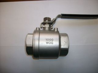 2 1 2 inch Stainless Steel Threaded Ball Valve 1000WOG New