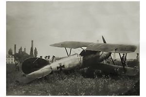 WW1 German Ace Pilot Richthofen Red Baron Crashed Albatros Plane July 1917 WWI
