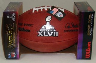 Super Bowl 47 XLVII Wilson Leather Official NFL Game Football
