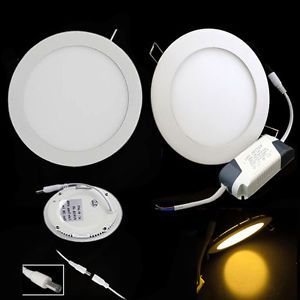8W Bright CREE LED Recessed Ceiling Round Panel Downlight Bulb Lamp Warm Light
