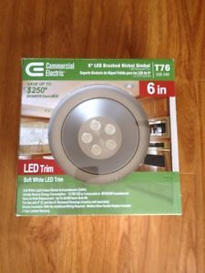 LED 6in Recessed Light Brushed Nickel Commercial Electric T76