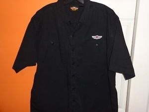 Harley Davidson Mens Short Sleeve Button Shirt