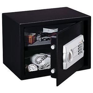1 Black Electronic Key Pad Hand Gun Pistol Jewelry Vault Box Personal Home Safe