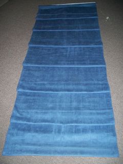 2 Blue Cloth Lined Roman Shades 27" x 70" Excellent Condition