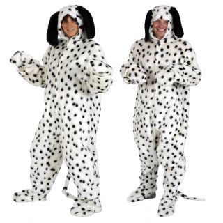 Adults Mens Ladies Fur Dalmation Dalmatian Dog Fancy Dress Up Costume Outfit
