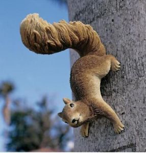 Tree Climbing Squirrel Hanging Yard Garden Sculpture