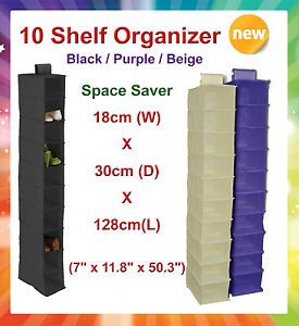 Shelf Shoe Hanging Organizer Closet Storage Bin Bag Box Drawer 1