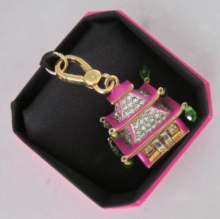 New Release Authentic Juicy Couture Pagoda Charm in Box Pink Gold YJRY6474 $58