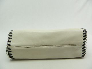 Michael Kors Auth White Black Leather Colorblock Chelsea Tote Handbag $398 P23