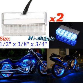 2 x 5 LED Motorcycle Car Pod Accent Light Bar 12V Bike