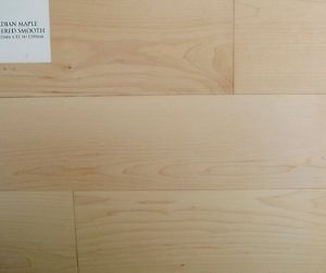 Natural Canadian Maple Engineered Wood Flat Surface 8' Hardwood Flooring Sample