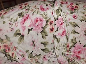 Pink Roses Sofa Couch Slipcover Shabby Chic Beautiful Matching Chair Recliner