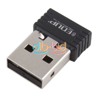 Mini USB 150Mbps 802 11n Wireless WiFi Nano Wan Network Card Dongle Adapter