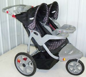 Instep Grand Safari Child Kid Baby Double Jogging Stroller AR220B BKU1258