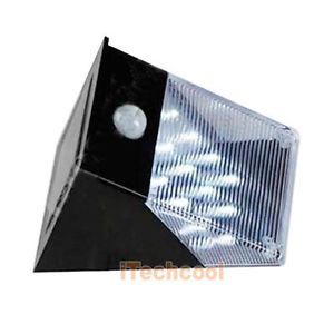 Outdoor Solar Powered 12 LED Wall Stairway Mount Garden Path Fence Light Lamp