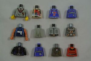 12 Lego Minifigure Accessories Torsos Harry Potter Basketball Body Parts Lot