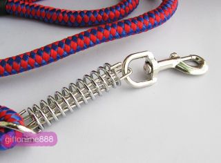 Pet Large Dog Collar Nylon Leash Strap Stainless Chain