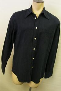 Mens Lucky Brand Black Long Sleeve Button Up Dress Fancy Shirt x Large XL Clean