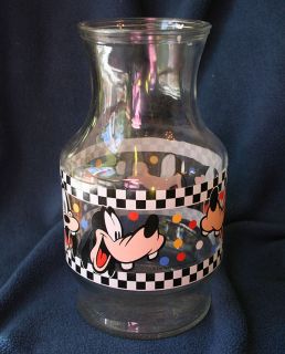 Disney Goofy Juice Caraffe Water Pitcher Glass
