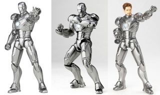 Sci Fi Revoltech Marvel Iron Man Mark II Action Figure 035