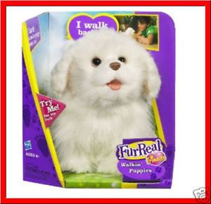 FurReal Friends GoGo Walkin Puppies Dog Puppy Pup White Spaniel New