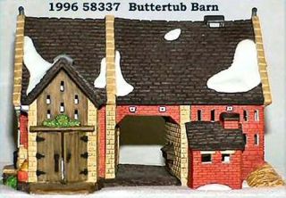 Butter Tub Barn UTube New Department Dept 56 Dickens Village D56 DV