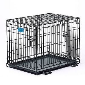 Midwest Life Stages Double Door Folding Metal Dog Crate