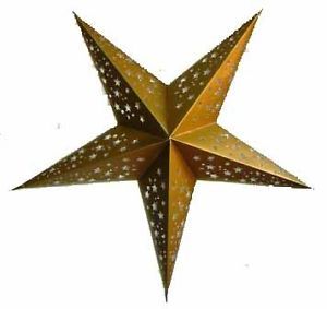 Large Gold Star Hanging Party Lantern Without Lights 60cm Party Decorations